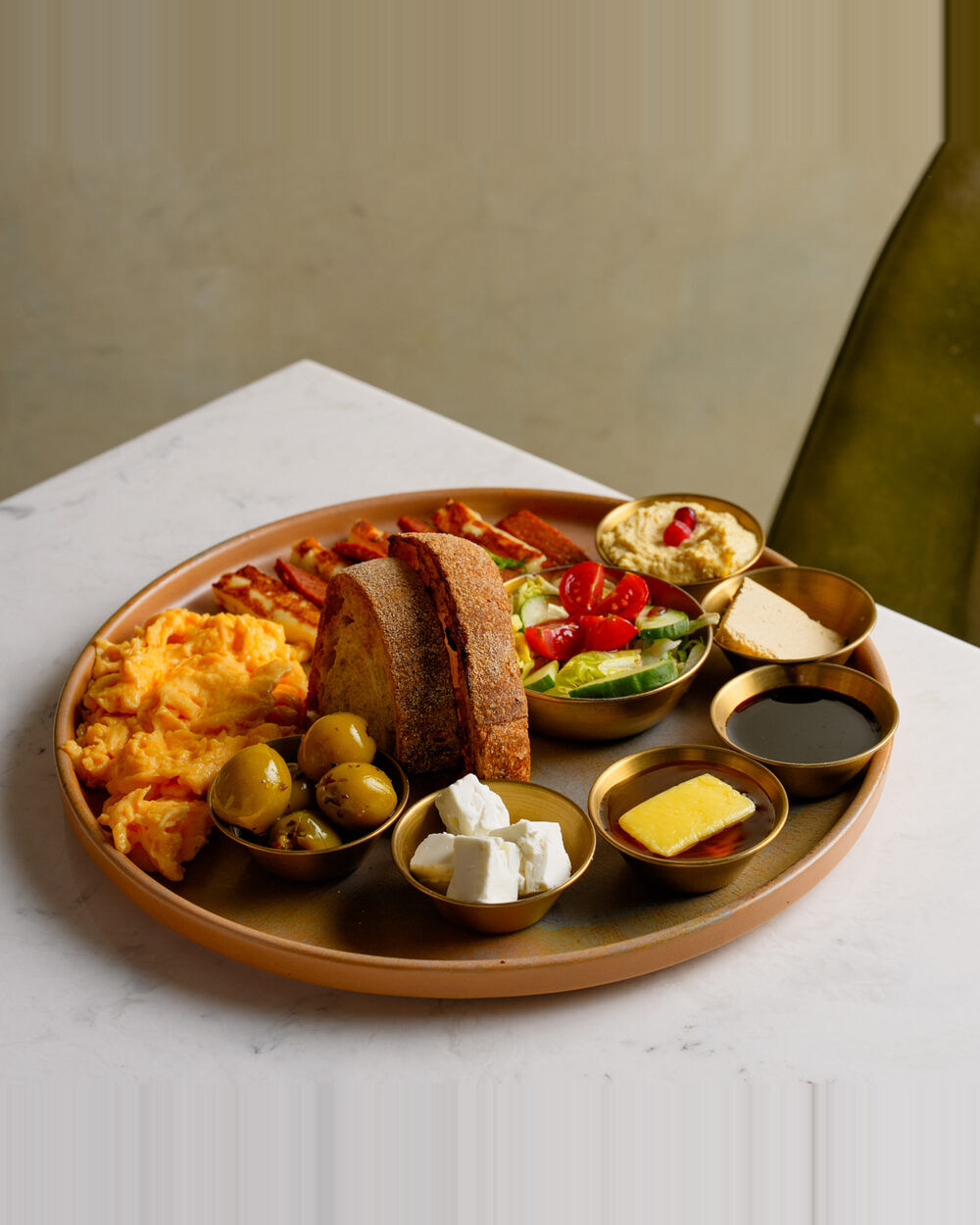 Mediterranean breakfast platter at Fabrice Brasserie, Milton Keynes